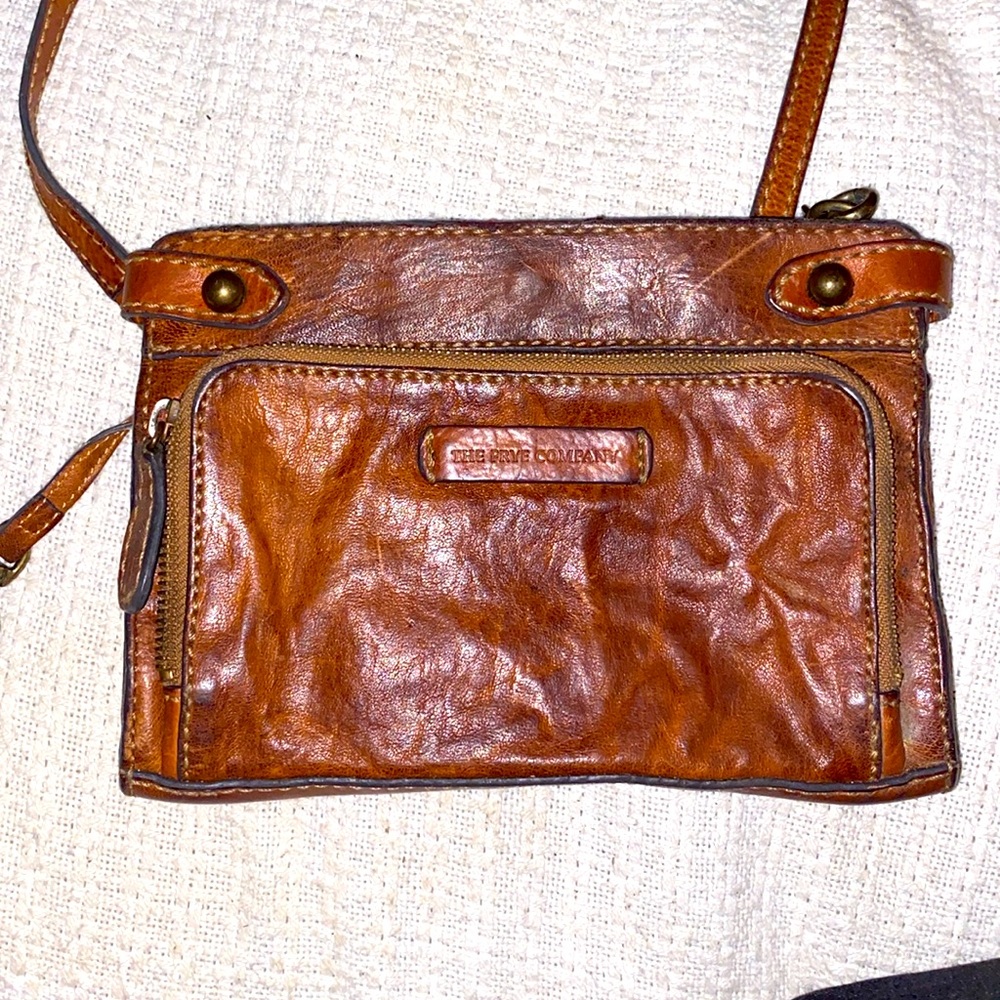 Frye cross body adjustable leather purse